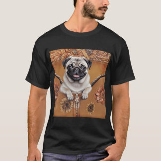 Pug in a Sunflower Purse T-Shirt