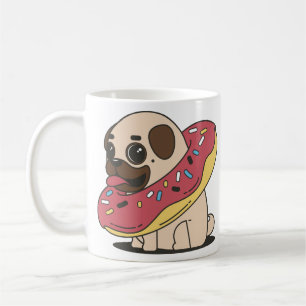 Pug In Doughnut Coffee Mug