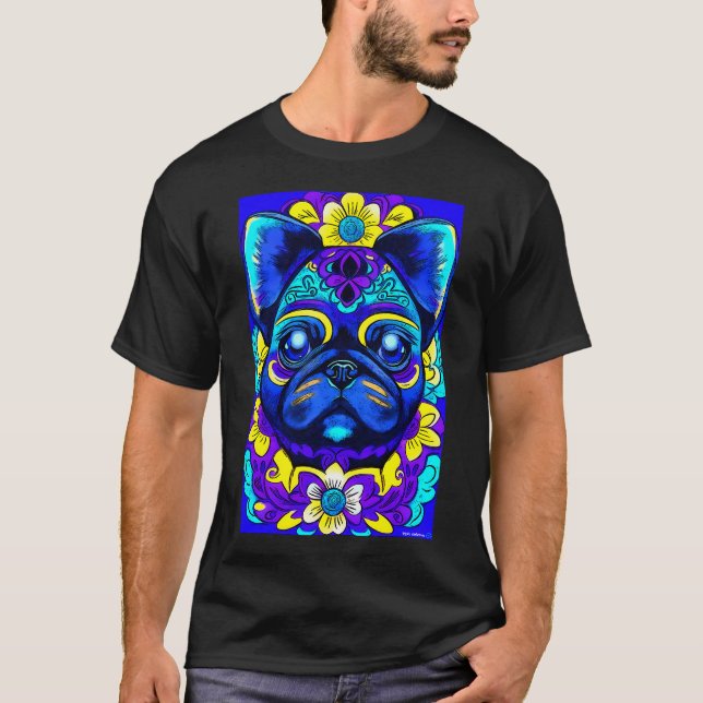 Pug in Mexico 2 T-Shirt (Front)