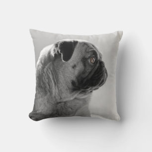 Pug in Profile Cushion