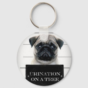 Pug Key Ring