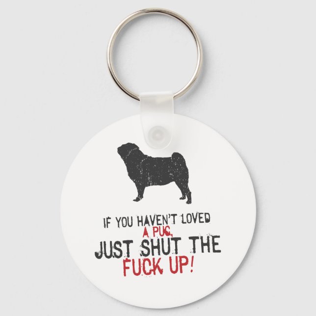 Pug Key Ring (Front)