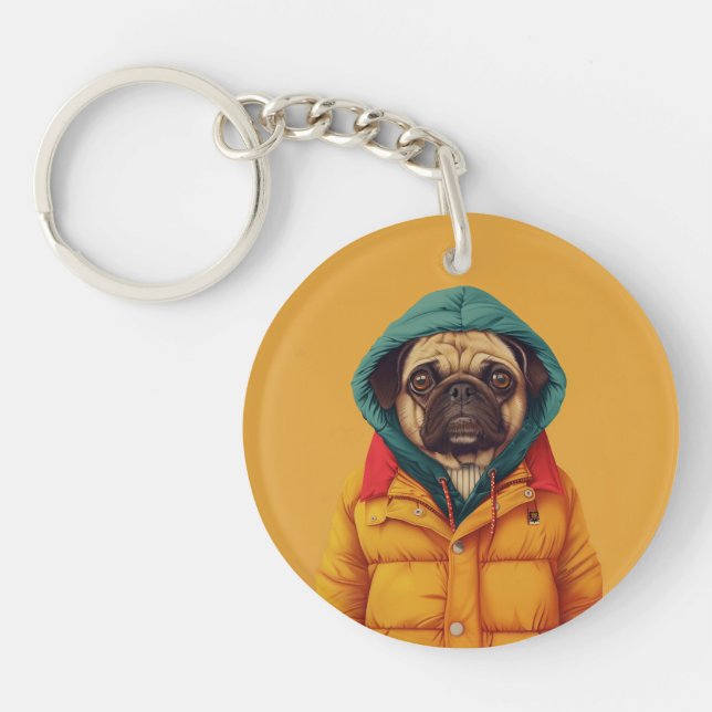 Pug key ring (Front)