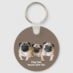Pug Keychain