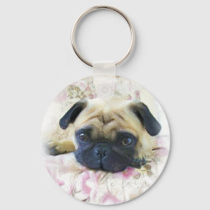 Pug Keychain