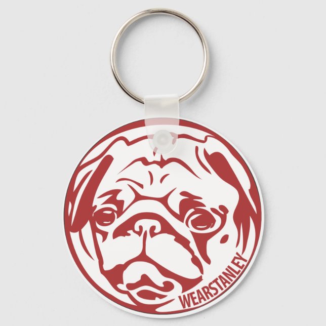 pug keychain (Front)