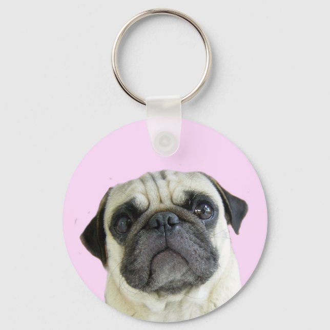 pug keychain (Front)