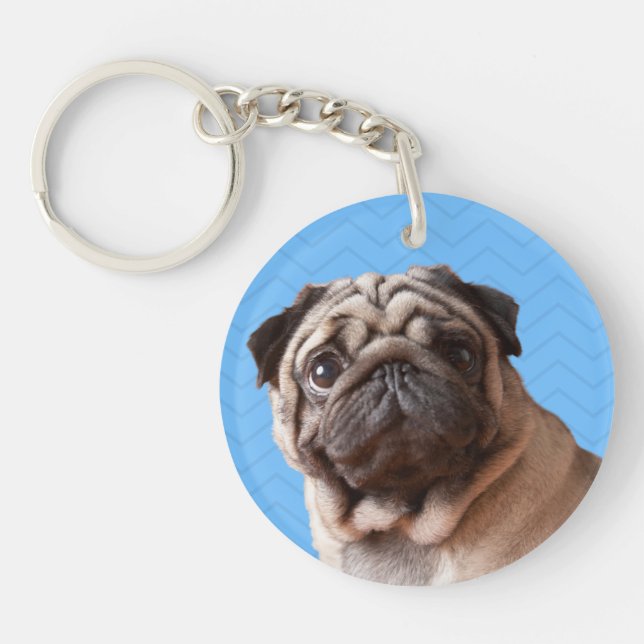 Pug keychain (Front)