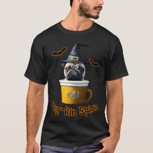 Pug-kin Spice Latte Cute Pug T-Shirt