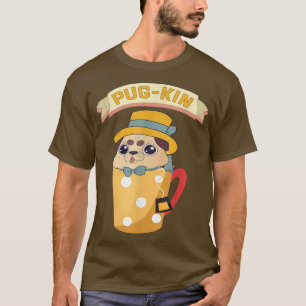 Pug-kin Spice Latte Pastel Kawaii Dog Japanese Aes T-Shirt