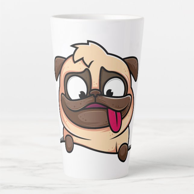 Pug Latte Mug (Front)
