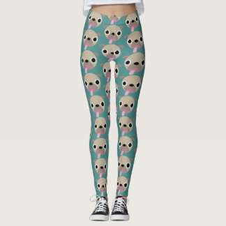 Pug Leggings - Change the background colour