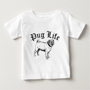 Pug Life Funny Dog Gangster Baby T-Shirt