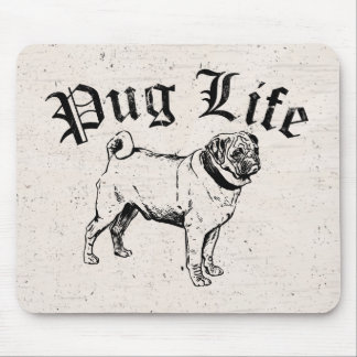 Pug Life Funny Dog Gangster Mouse Mat
