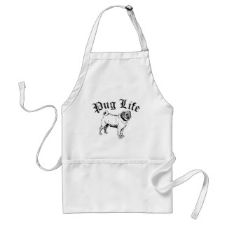 Pug Life Funny Dog Gangster Standard Apron
