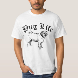 Pug Life Funny Dog Gangster T-Shirt