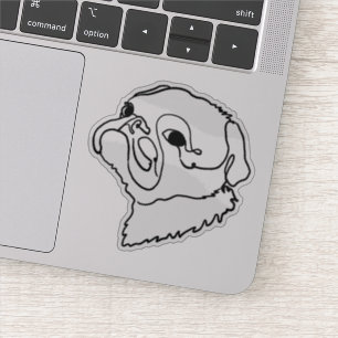 Pug Life in Line Art