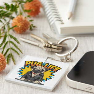 Pug Life Key Ring