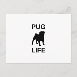pug life postcard