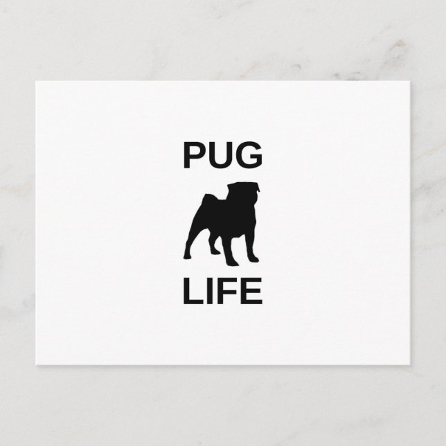 pug life postcard (Front)