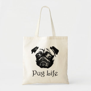 Pug Life Pug Face Tote Bag