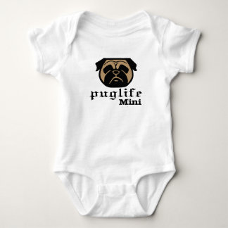 Pug life - thug dog life - pug bodysuit for baby