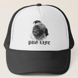 Pug Life Trucker Hat by nicola