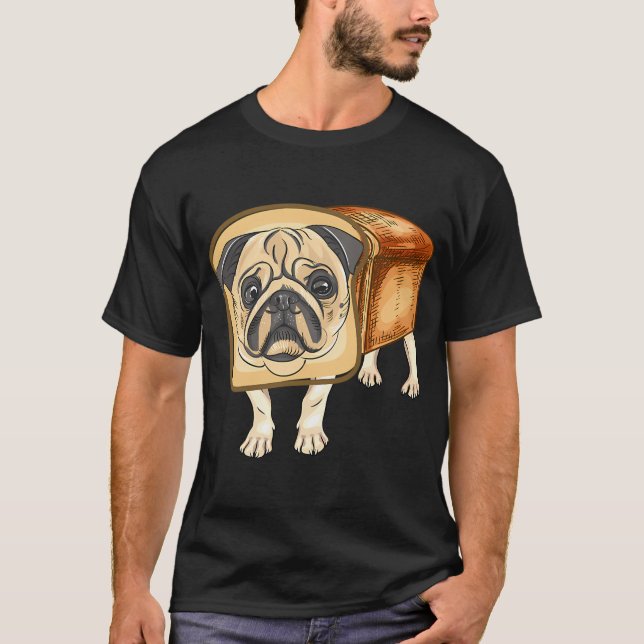 Pug Loaf (Funny Pug) T-Shirt (Front)