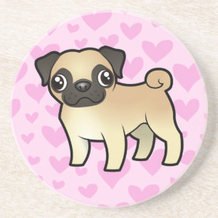 Pug Love Coaster