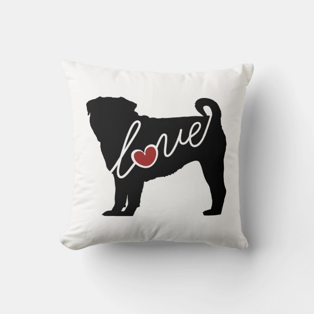 Pug Love Cushion (Front)