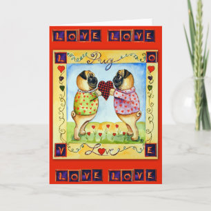 Pug Love Greeting Cards