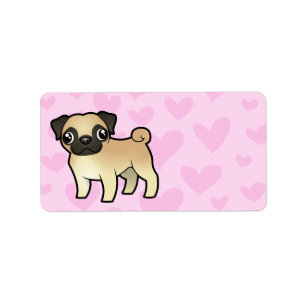 Pug Love Label