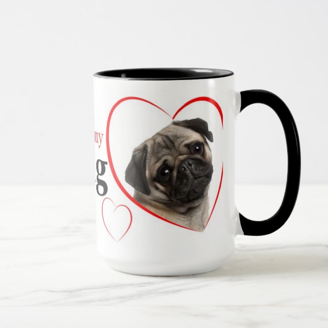 Pug Love Mug (Right)