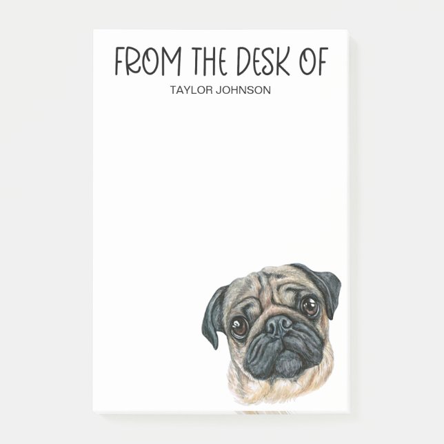 Pug Lover Post-it Notes (Front)