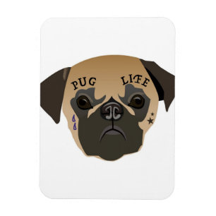 Pug Lovers Cute Pug Life Magnet