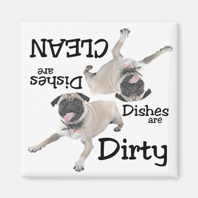 Pug Lovers Dishwasher Magnet (Front)