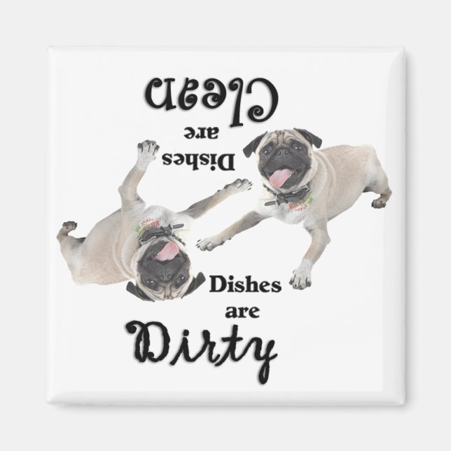 Pug Lovers Dishwasher Magnet (Front)