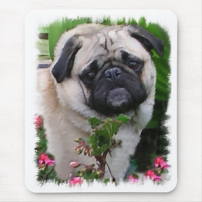 Pug Lovers Gifts Mouse Mat (Front)