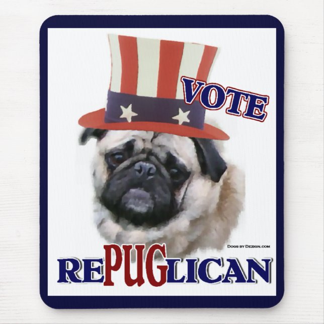 Pug Lovers Gifts Mouse Mat (Front)