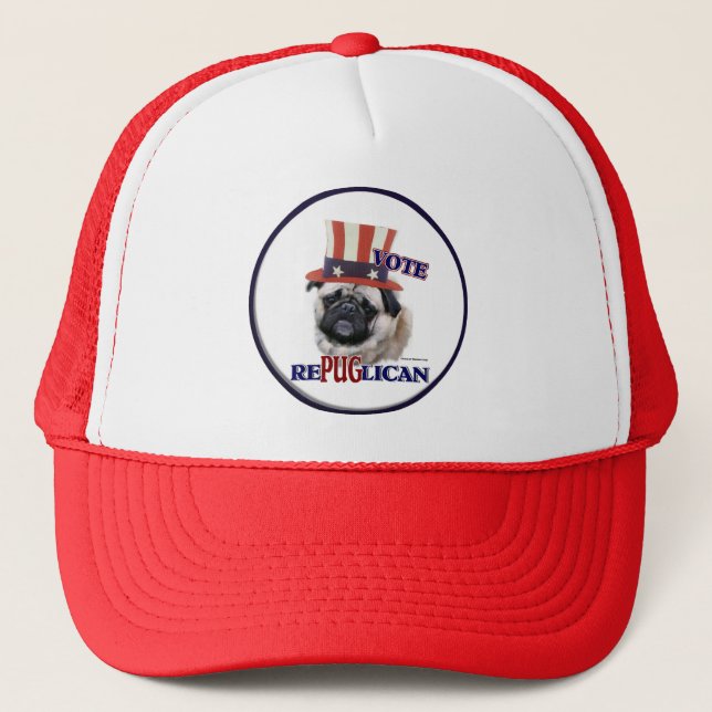 Pug Lovers Gifts Trucker Hat (Front)