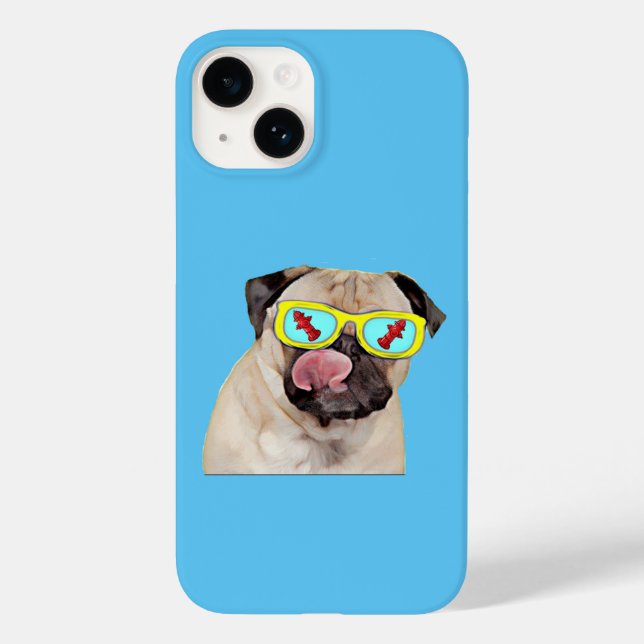 Pug loving fire hydrant  Case-Mate iPhone case (Back)