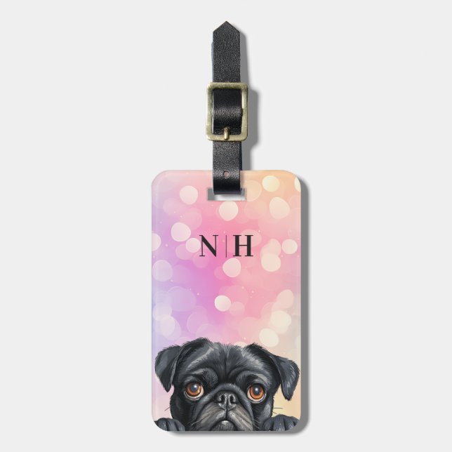 Pug Luggage Tags (Front Vertical)