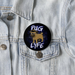 Pug Lyfe 7.5 Cm Round Badge