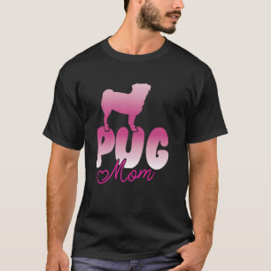 Pug Mama Retro Puggle Dog Mum Lover T-Shirt