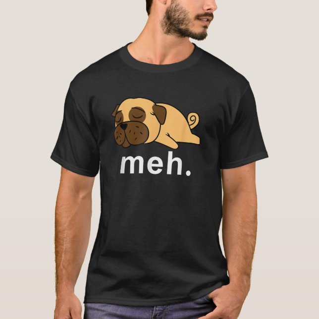 Pug Meh Dog Internet Meme Animal Gifts Women Kids  T-Shirt (Front)