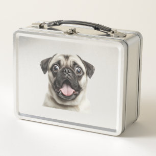 pug metal lunch box