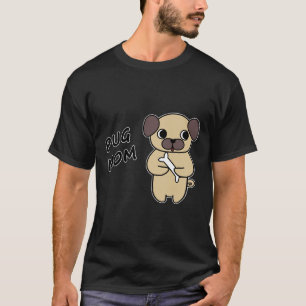 PUG MOM 4 - Black Writing Classic T-Shirt 240