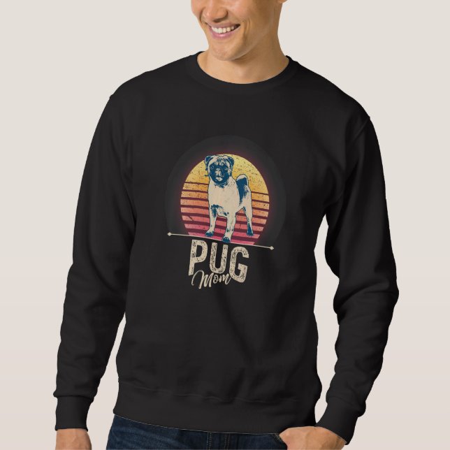 Pug Mops Carlin Dog Breed  25 Sweatshirt (Front)