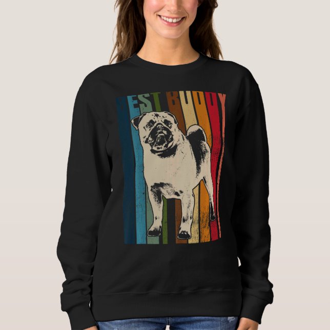 Pug Mops Carlin Dog Breed  2 Sweatshirt (Front)