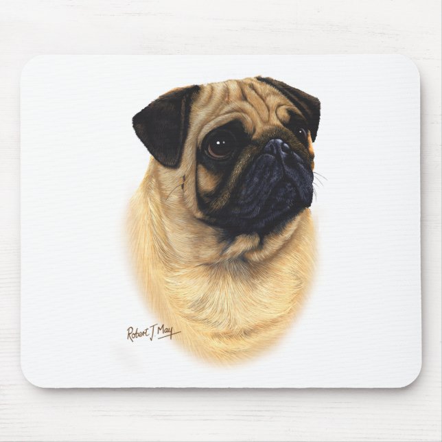 Pug Mouse Mat (Front)